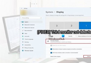 Màn hình thứ ba không được phát hiện trong Windows 11 