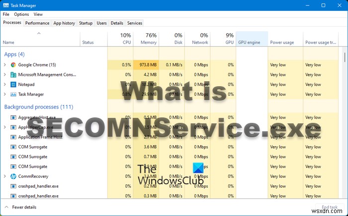 SECOMNService.exe là gì? Tôi có thể tắt nó không? 