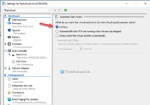 Cách làm cho máy ảo Hyper-V tự động khởi chạy khi khởi động 