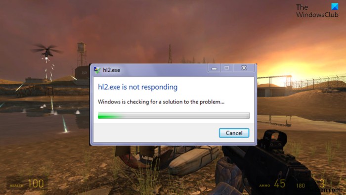 Khắc phục hl2.exe không phản hồi hoặc đã ngừng hoạt động trên Windows PC 