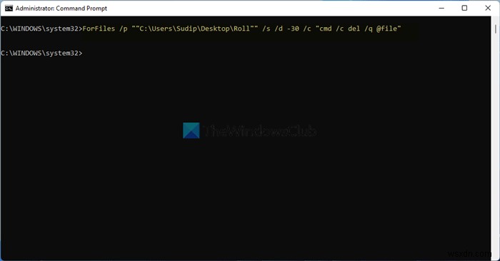 Cách xóa các tệp cũ hơn X ngày trong Windows 11/10 