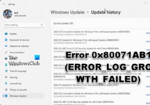 Sửa lỗi 0x80071AB1 (ERROR_LOG_GROWTH_FAILED) trên Windows 11/10 