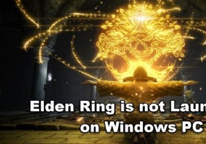 Elden Ring không khởi chạy trên Windows PC 