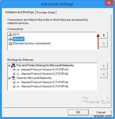 Windows hiển thị biểu tượng Ethernet thay vì WiFi 