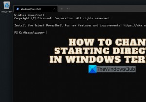 Cách thay đổi Thư mục Bắt đầu trong Windows Terminal 