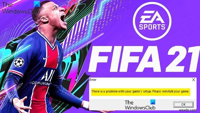 Đã xảy ra sự cố với thiết lập trò chơi của bạn trong FIFA 22 hoặc FIFA 21 