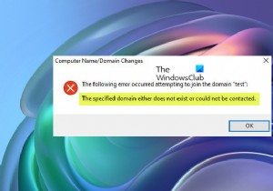 Miền được chỉ định không tồn tại hoặc không thể liên lạc được 
