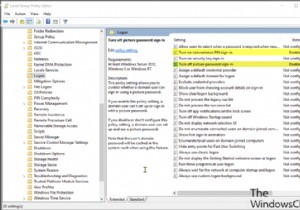 Tùy chọn đăng nhập bằng mật khẩu hình ảnh không khả dụng trong Windows 11/10 