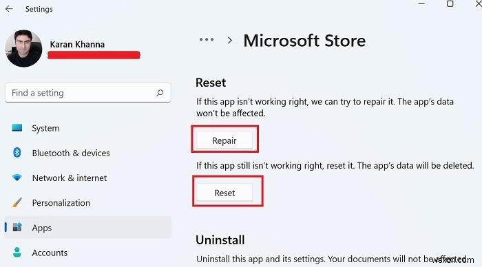 Sửa lỗi Microsoft Store 0x800B010FI 