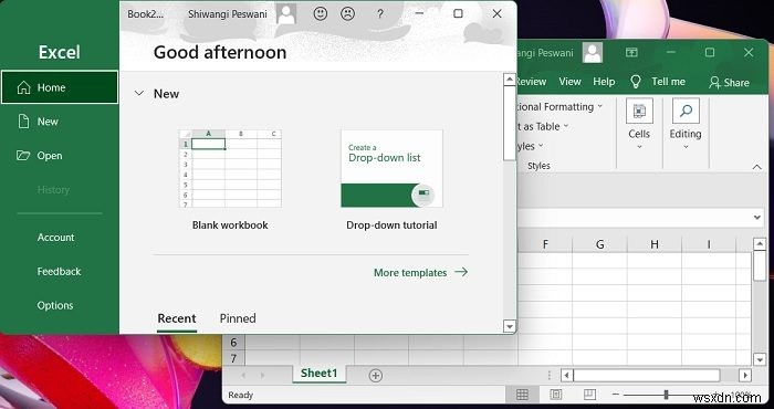 Cách mở hai tệp Excel trong các cửa sổ riêng biệt 
