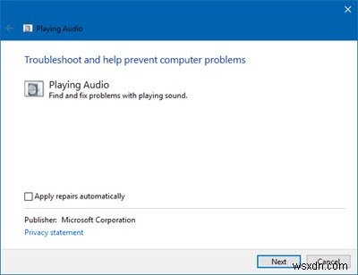 Windows Audio Service cần khởi động lại khi đăng nhập để lấy lại âm thanh 