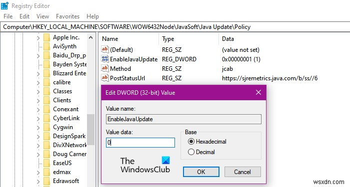 Cách tắt thông báo cập nhật Java trên PC Windows 
