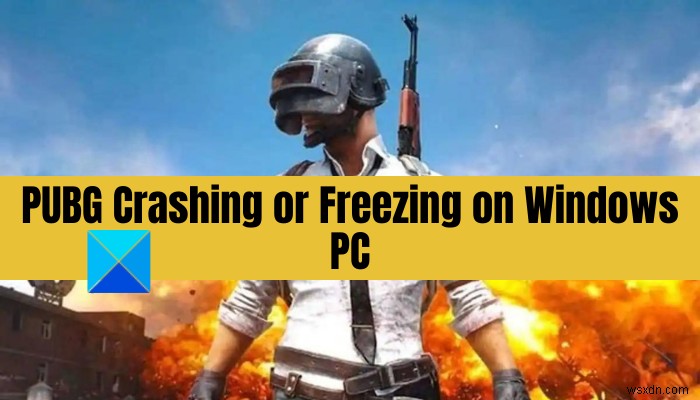 PUBG Crashing hoặc Freezing trên Windows PC 