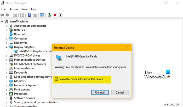 Sửa lỗi ứng dụng GfxUI trên Windows 11/10 