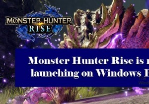 Monster Hunter Rise không khởi chạy hoặc gặp sự cố khi khởi chạy trên PC Windows 