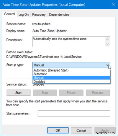 Cách Bật, Tắt, Bắt đầu, Dừng hoặc Khởi động lại Dịch vụ trong Windows 11/10 
