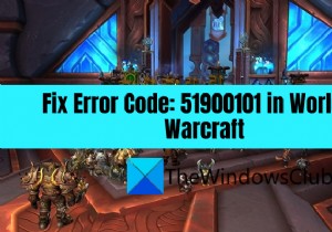 Sửa mã lỗi 51900101 trong World of Warcraft 