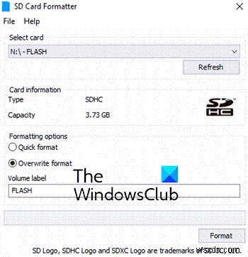 Thẻ SD sẽ không định dạng trên Windows 11/10 [Đã sửa] 