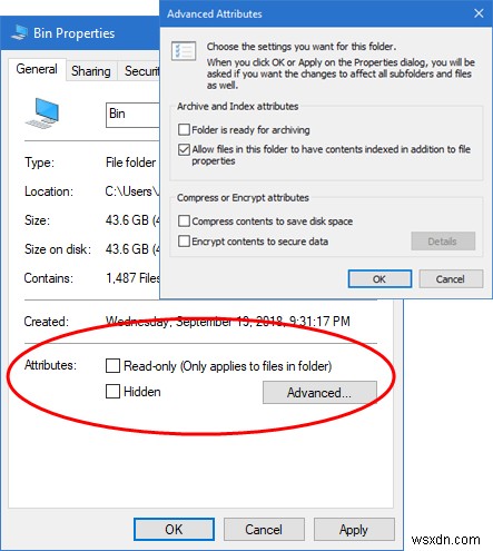 Cách đặt tệp hoặc thư mục bị ẩn hoặc chỉ đọc trong Windows 11/10
