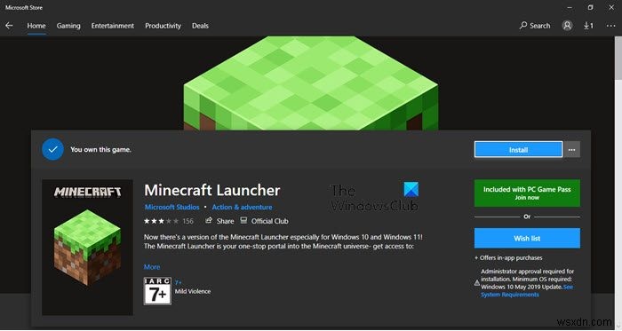 Sửa lỗi cài đặt Minecraft 0x80070424, 0x80131509, 0x80070057, v.v. 