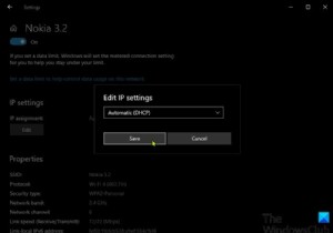 Không thể thay đổi địa chỉ IP tĩnh và máy chủ DNS trên Windows 11/10 