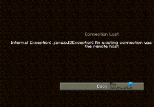 Khắc phục sự cố Minecraft ngoại lệ nội bộ Java.IO.IOException 