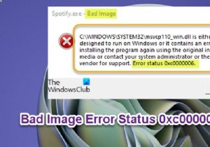 Khắc phục tình trạng lỗi hình ảnh xấu 0xc0000006 trên Windows 11/10 