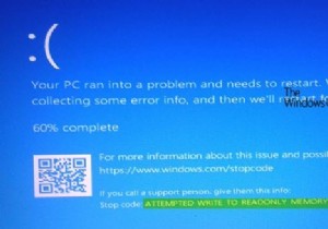 ATTEMPTED_WRITE_TO_READONLY_MEMORY Màn hình xanh trên Windows 11/10 