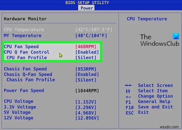 Sửa mã lỗi quạt bộ xử lý 2000-0511 trên máy tính Windows 