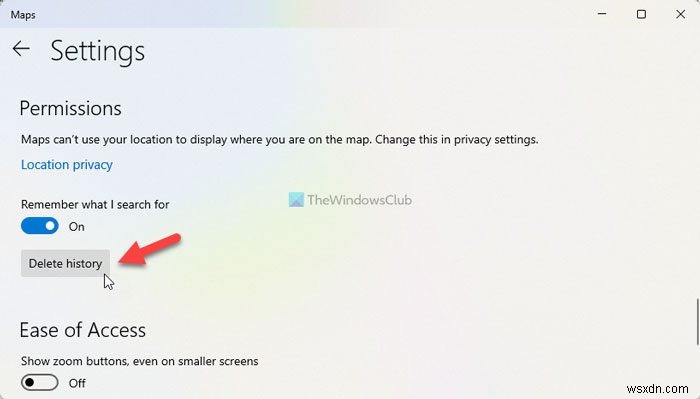 Cách xóa hoặc xóa Lịch sử vị trí trong Windows 11 
