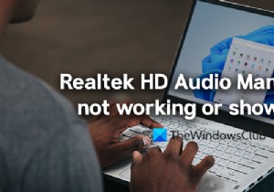 Trình quản lý âm thanh Realtek HD không hoạt động hoặc không hiển thị trên Windows 11/10 