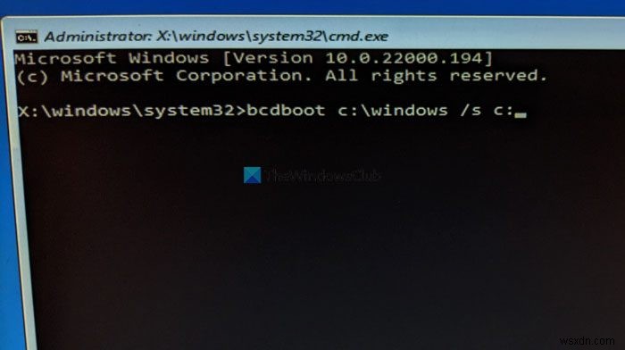 Cách sửa chữa bộ nạp khởi động EFI trong Windows 11/10 