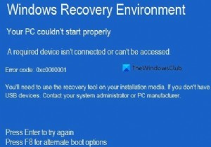 Lỗi 0xc000021a hoặc 0xc0000001, PC của bạn không thể khởi động chính xác trong Windows 11/10 