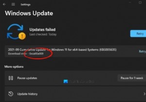 Sửa lỗi cập nhật Windows 0xCA00A009 trên Windows 11 