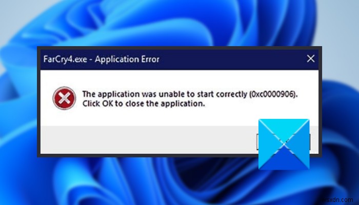 Cách sửa lỗi ứng dụng 0xc0000906 trên Windows 11/10 