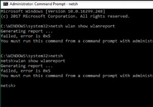 Báo cáo mạng không dây không thành công với lỗi 0x2 hoặc 0x5 trên Windows 11/10 