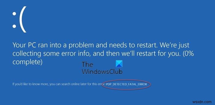 Sửa lỗi PNP DETECTED FATAL ERROR trên Windows 11/10 
