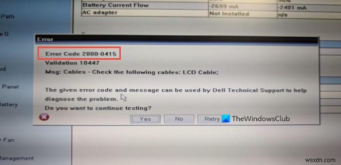 Sửa mã lỗi 2000-0415 trên máy tính Windows 