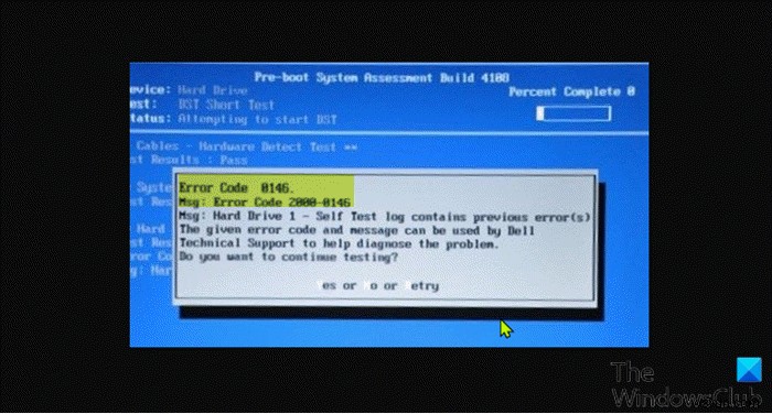 Sửa mã lỗi ổ cứng 2000-0146 trên máy tính Windows 