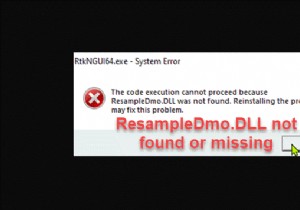 Sửa lỗi không tìm thấy hoặc thiếu ResampleDmo.DLL trong Windows 11/10 