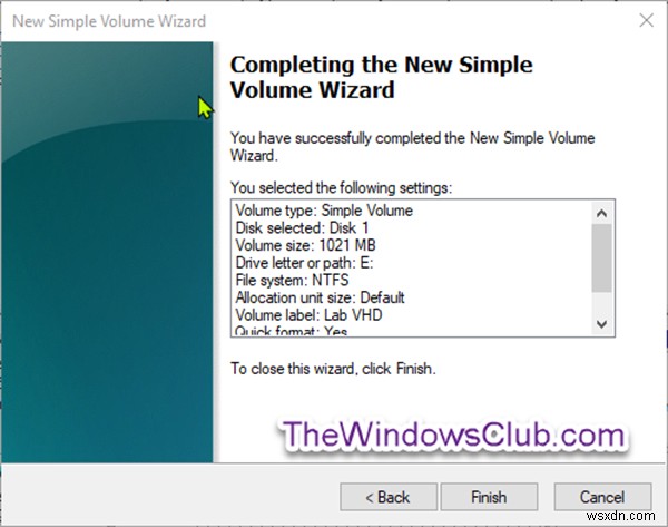 Cách tạo và thiết lập Tệp VHD hoặc VHDX mới trong Windows 11/10 