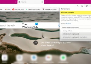 Cách tắt hoặc bật chế độ hiệu quả trong Microsoft Edge 