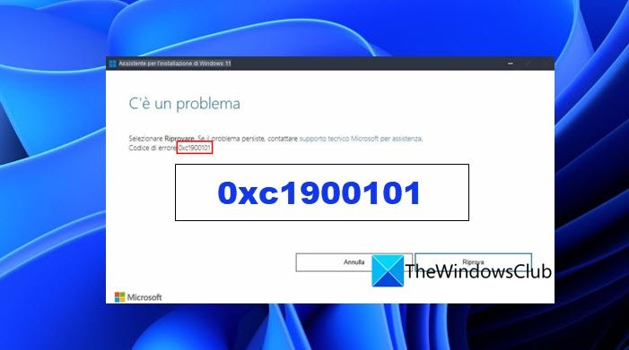 Sửa mã lỗi 0xc1900101 trên Hỗ trợ cài đặt Windows 11 