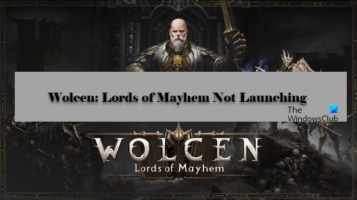 Wolcen Lords of Mayhem gặp sự cố hoặc không khởi chạy trên PC Windows 
