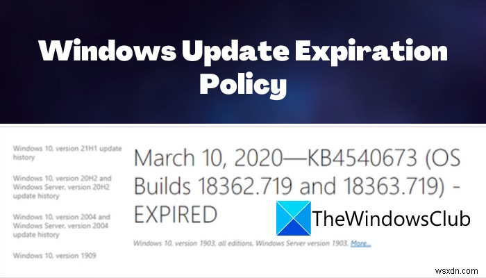 Windows Update đã hết hạn - Điều đó có nghĩa là gì? 