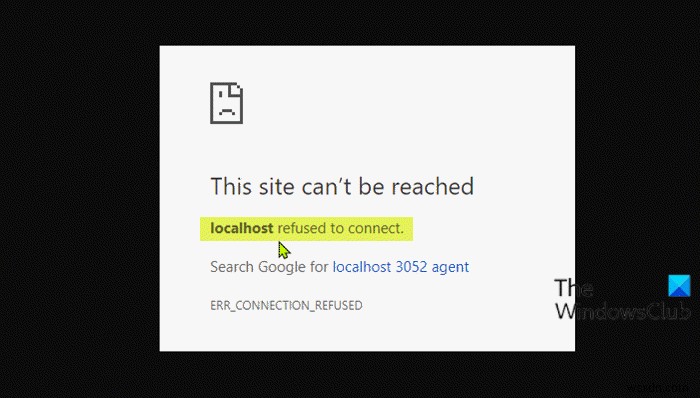 Localhost từ chối kết nối trong Chrome trên Windows 11 