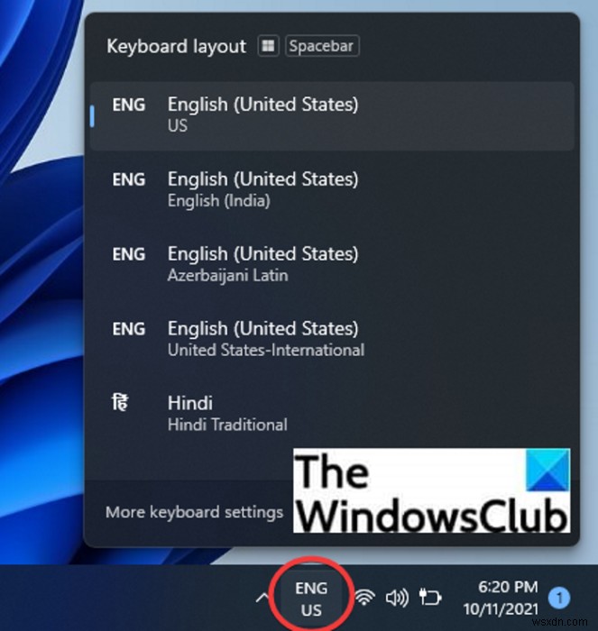 Cách thêm hoặc xóa bố cục bàn phím trong Windows 11 