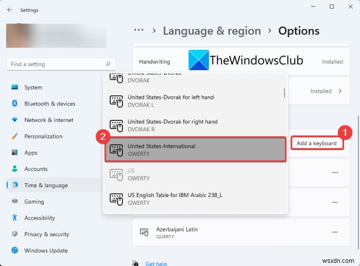 Cách thêm hoặc xóa bố cục bàn phím trong Windows 11 