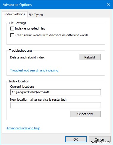 Cách lập chỉ mục các tệp được mã hóa trên Windows 11/10 