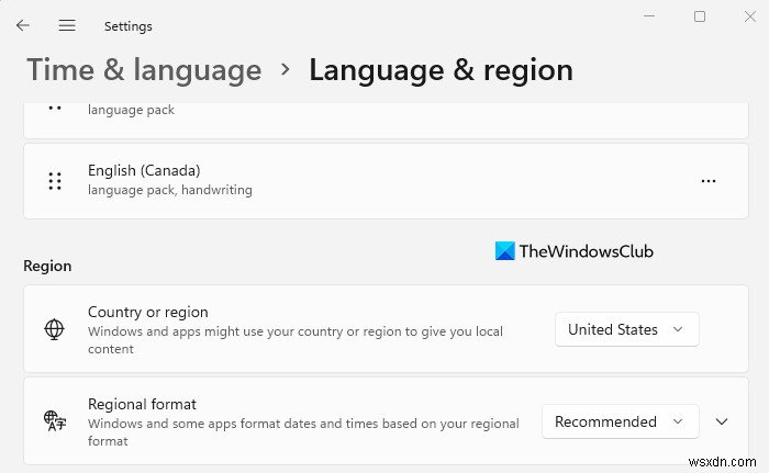 Cách thay đổi ngôn ngữ, khu vực, thời gian và ngày tháng trong Windows 11 